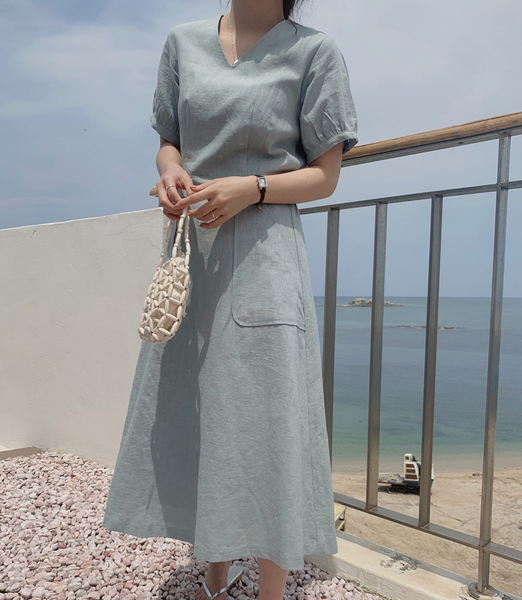 [SLOWAND] # SLOWMADE Daily Summer Linen Dress