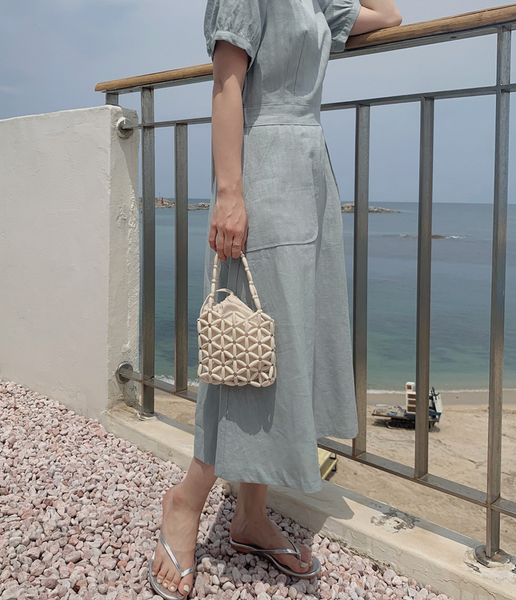 [SLOWAND] # SLOWMADE Daily Summer Linen Dress