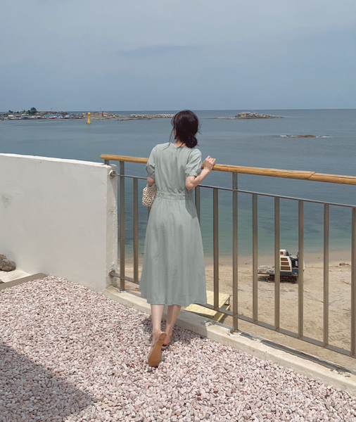 [SLOWAND] # SLOWMADE Daily Summer Linen Dress