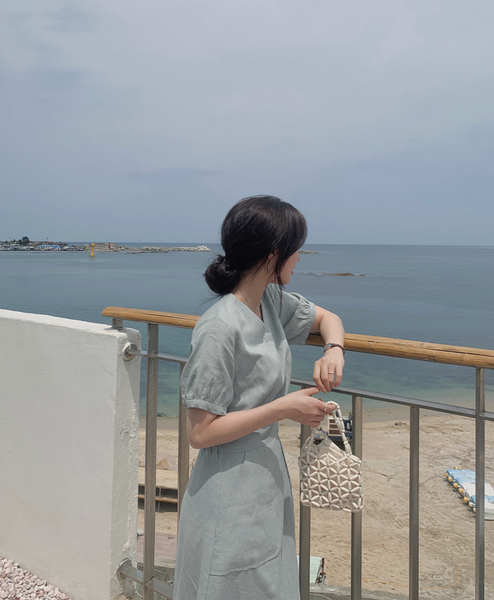 [SLOWAND] # SLOWMADE Daily Summer Linen Dress