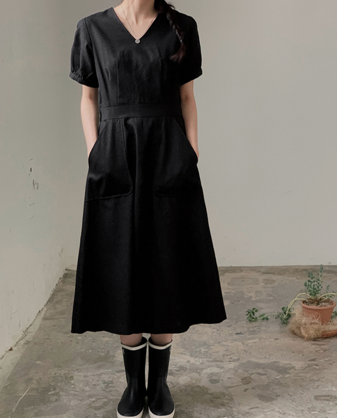 [SLOWAND] # SLOWMADE Daily Summer Linen Dress