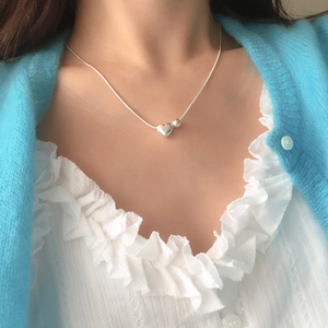 [moat] Dear Heart Necklace (silver925)