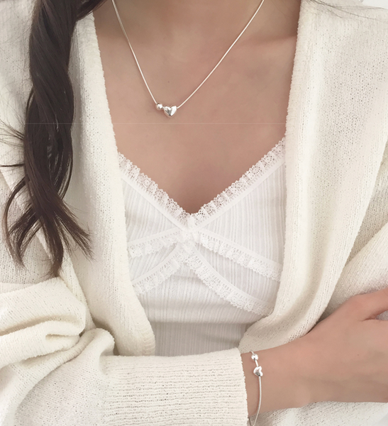 [moat] Dear Heart Necklace (silver925)