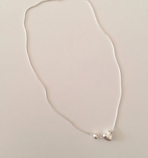 [moat] Dear Heart Necklace (silver925)