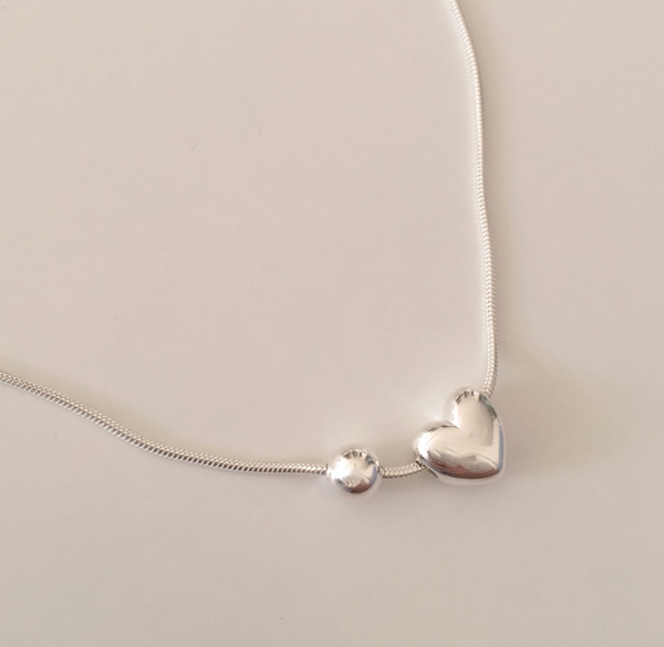 [moat] Dear Heart Necklace (silver925)