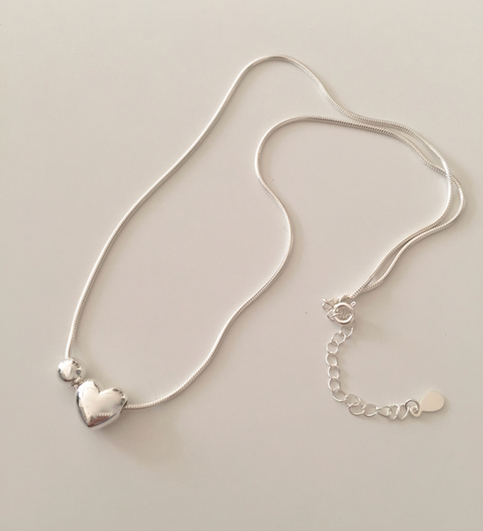 [moat] Dear Heart Necklace (silver925)