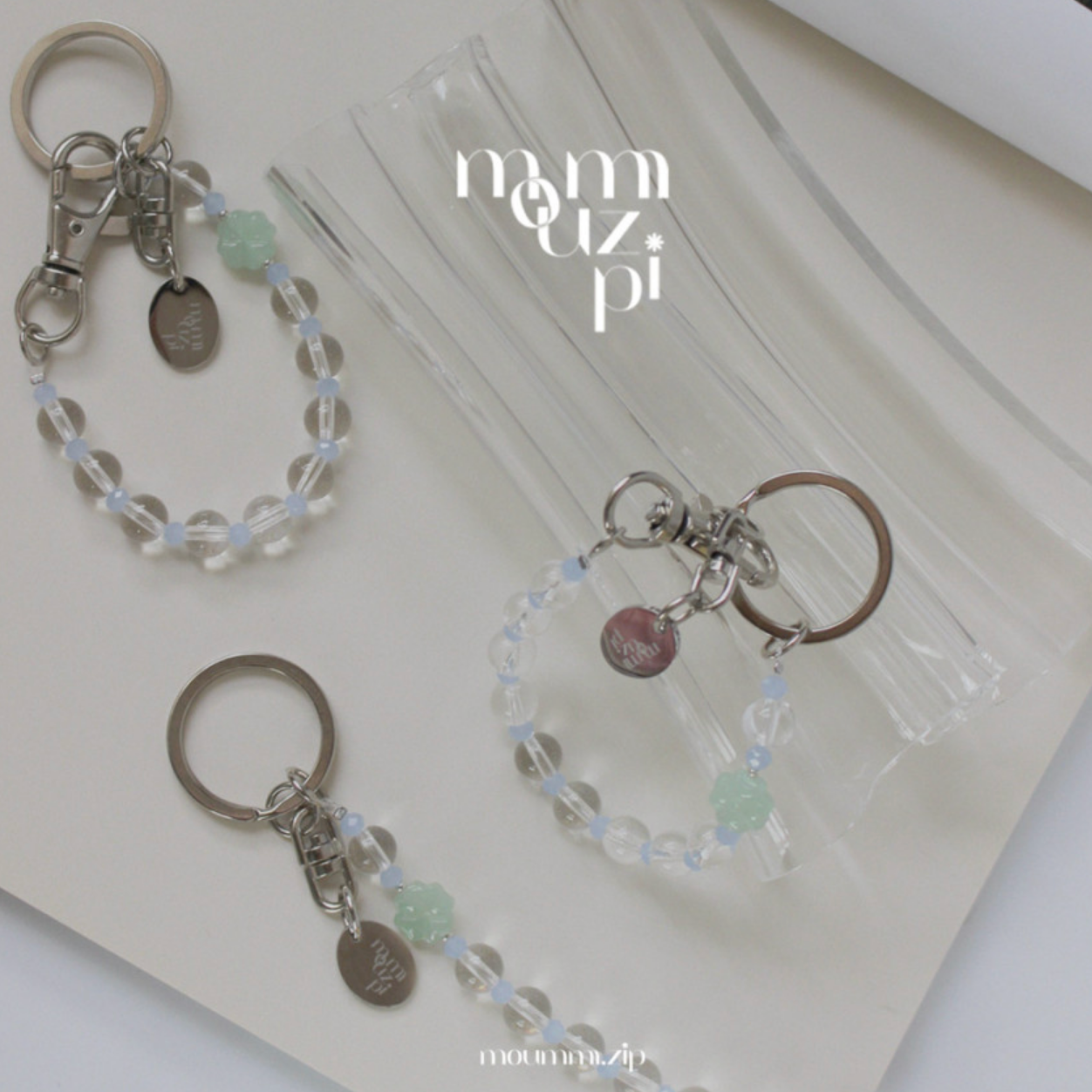 [moumm.zip:] Lucky Wish Clover Keyring