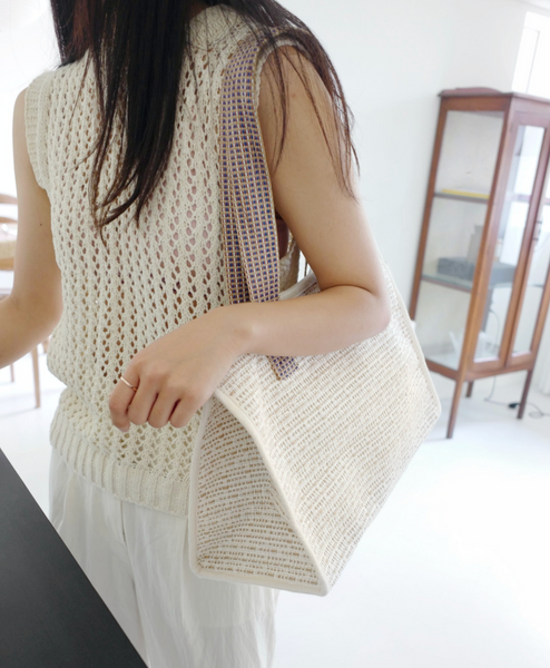 [unfold] Woven Shopper Bag (Ivory)