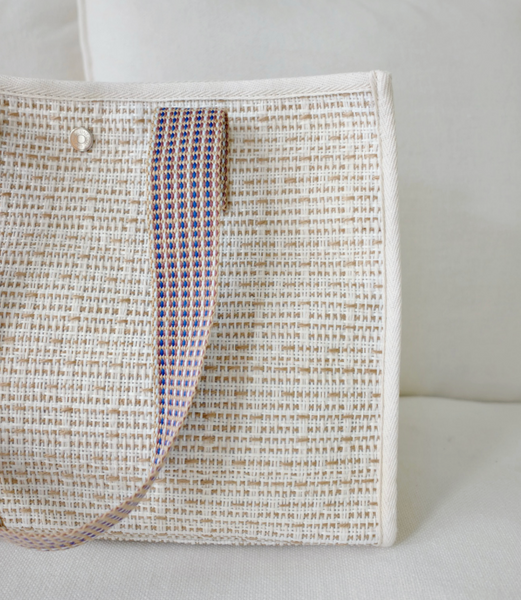 [unfold] Woven Shopper Bag (Ivory)