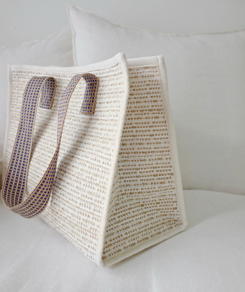 [unfold] Woven Shopper Bag (Ivory)