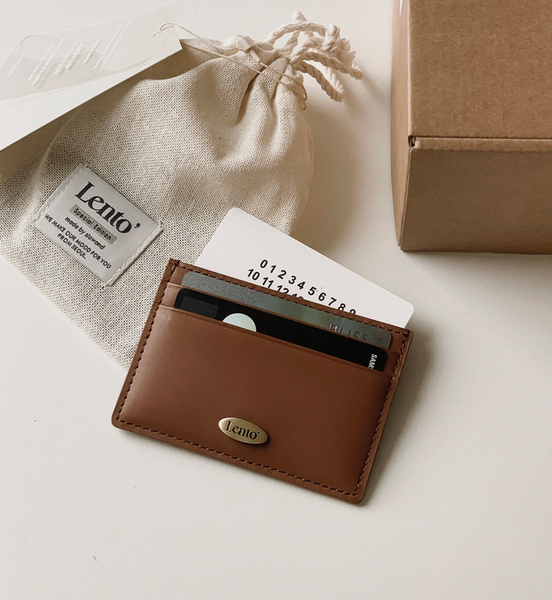 [SLOWAND] # LENTO Minimal Card Wallet (Cowhide)