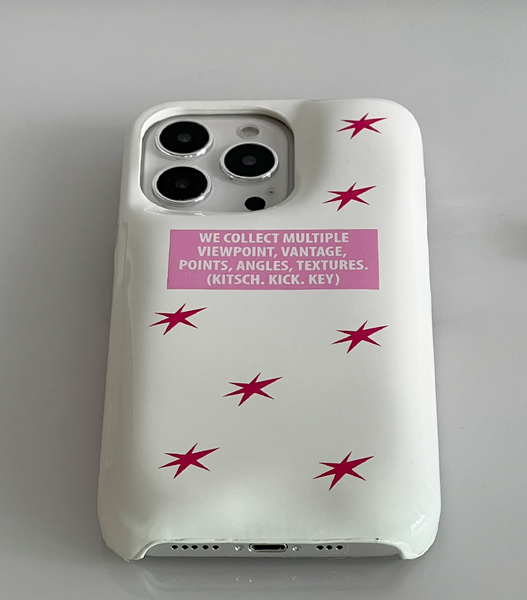 [kitsch kickkey] Emboss Ivory Cushion Phone Case