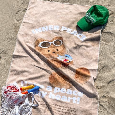 [THENINEMALL] Sand Gummy Inner Piece Beach Towel
