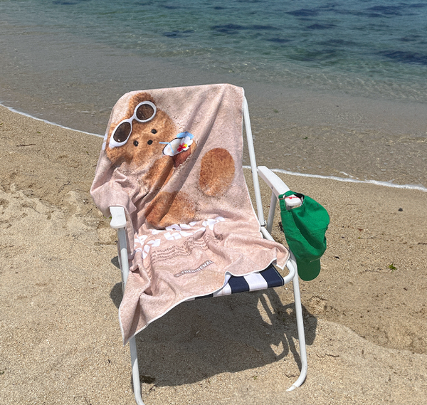 [THENINEMALL] Sand Gummy Inner Piece Beach Towel