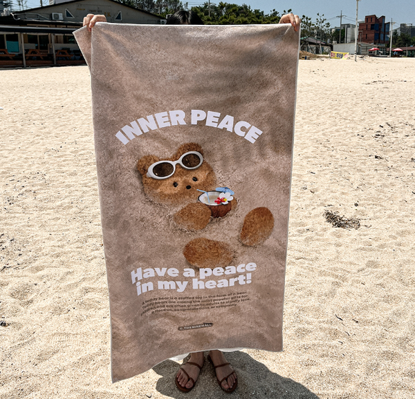 [THENINEMALL] Sand Gummy Inner Piece Beach Towel