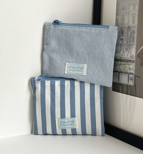 [Mademoment] Candy Stripe Mini Pouch