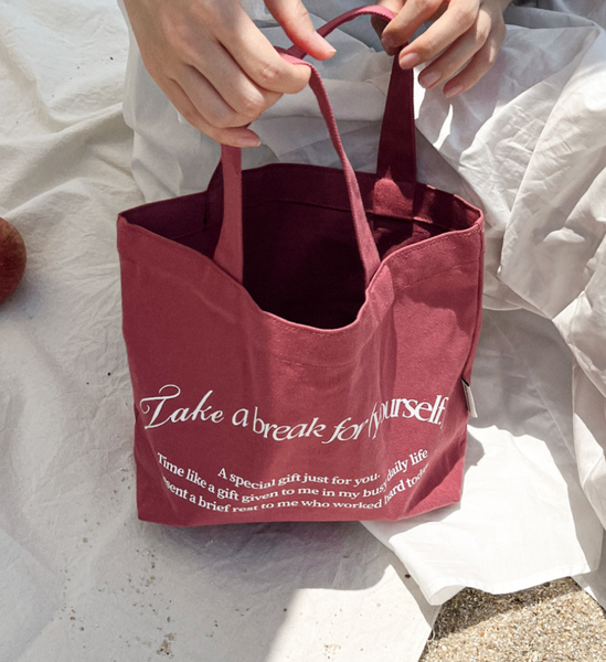 [Mademoment] Take a Break Pink Eco Bag