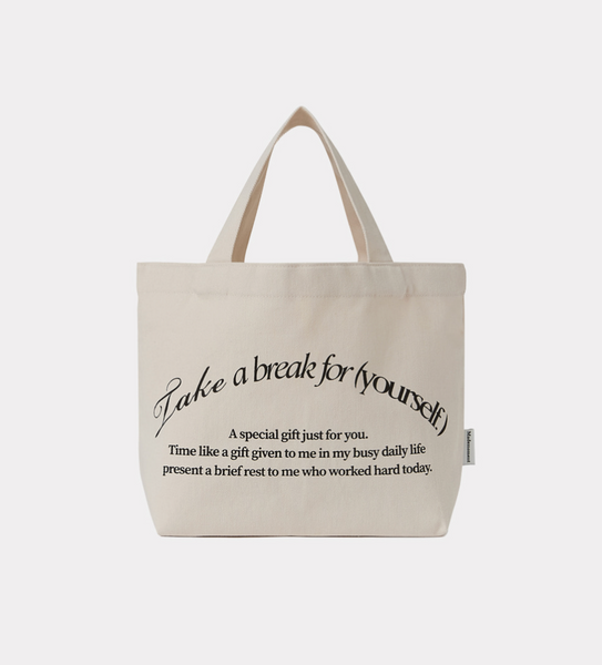 [Mademoment] Take a Break Beige Eco Bag