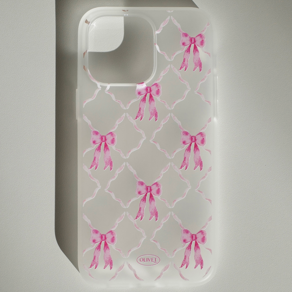 [OLIVET] Ribbon Drawing Phone Case