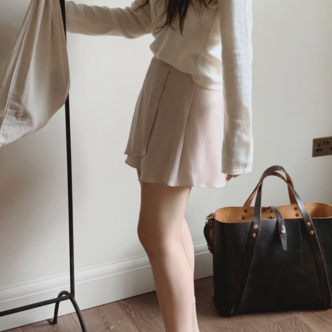 [SLOWAND] Swan Ballet Core Wrap Skirt