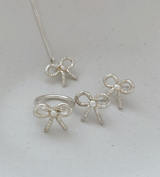 [Forimyme] [Silver 925] Ribbon Handmade Silver Necklace