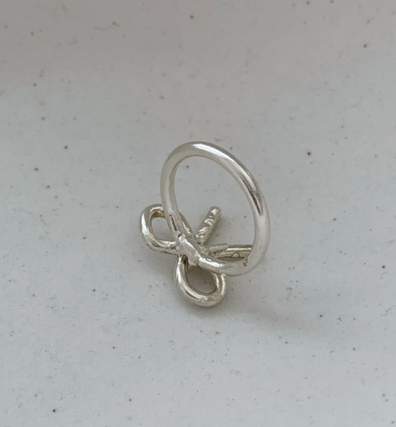 [Forimyme] [Silver 925] Ribbon Handmade Silver Ring