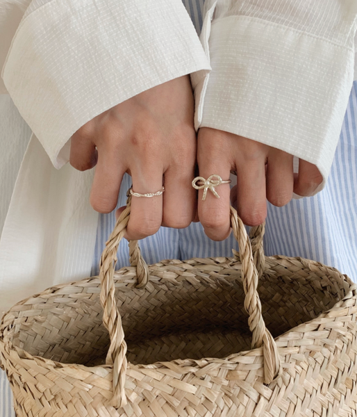 [Forimyme] [Silver 925] Ribbon Handmade Silver Ring