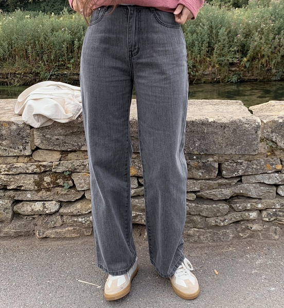 [SLOWAND] # SLOWMADE Today Deep Gray Denim Pants