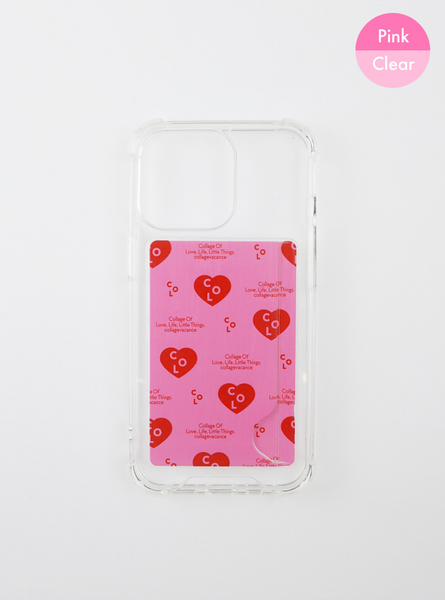 [collagevacance] Heart Logo Pattern Card Pocket Case (5type)