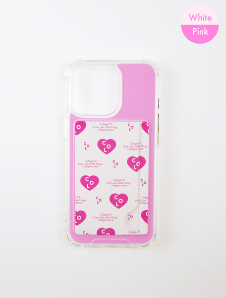 [collagevacance] Heart Logo Pattern Card Pocket Case (5type)