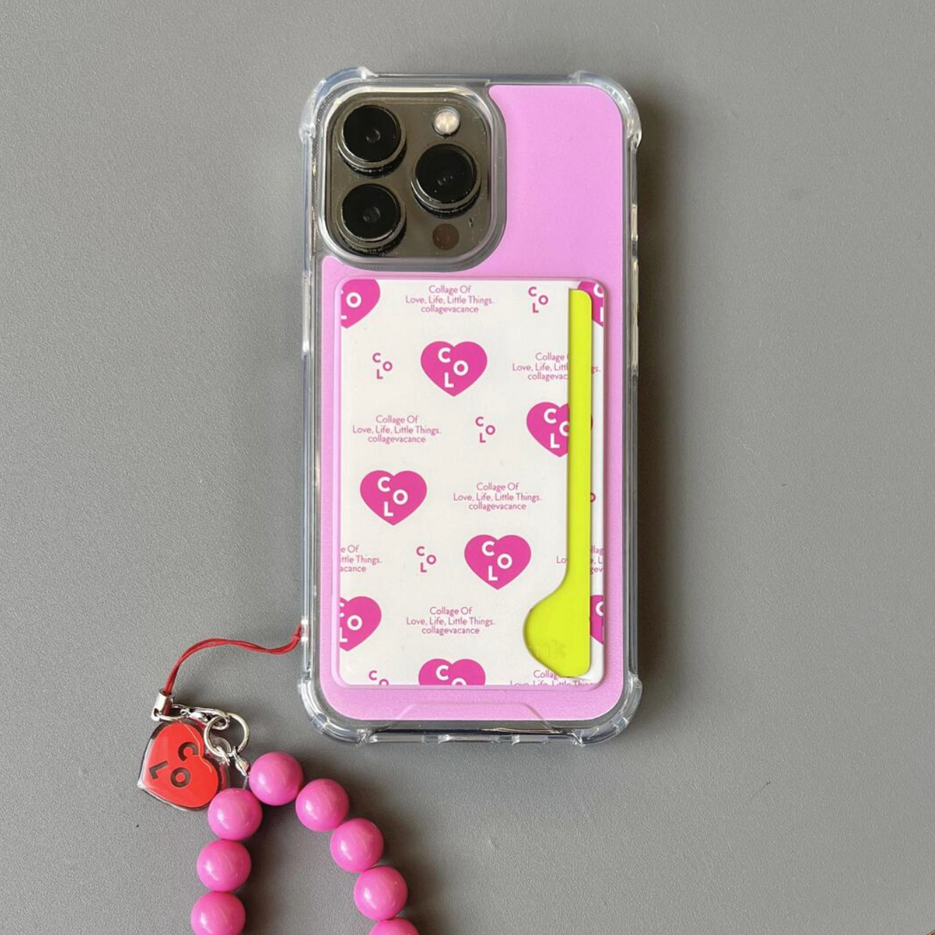 [collagevacance] Heart Logo Pattern Card Pocket Case (5type)