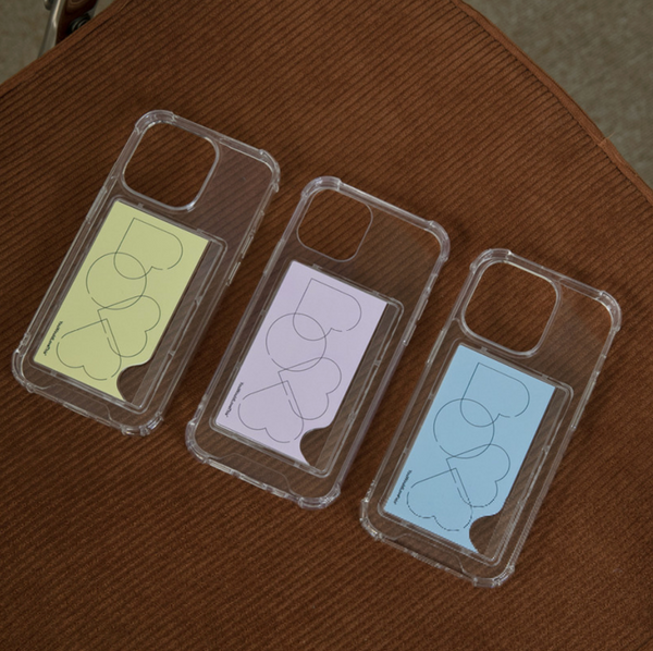 [YouWouldLoveThis] Love Diagram Bumper Jelly Card Case (3Colour)