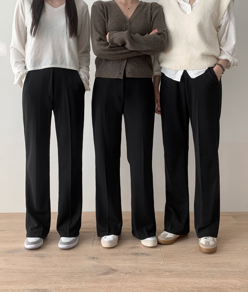 [SLOWAND] # SLOWMADE Market Semi Boots Cut Training Slacks