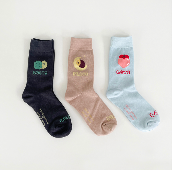 [second morning] Lettering Socks