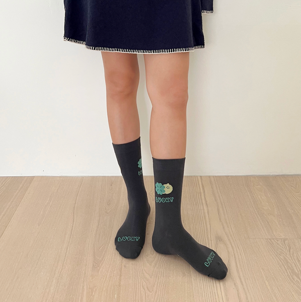 [second morning] Lettering Socks