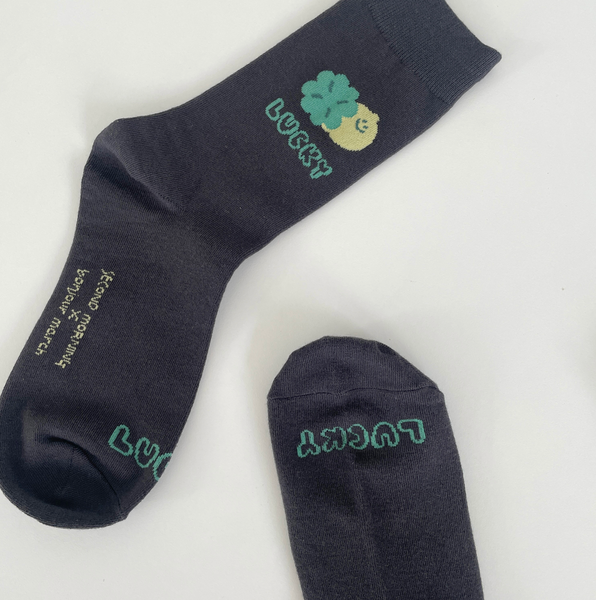 [second morning] Lettering Socks