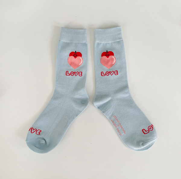 [second morning] Lettering Socks