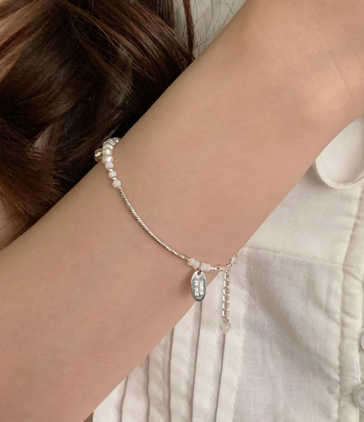 [SOYE PI-NE] Flare Heart Silver Bracelet