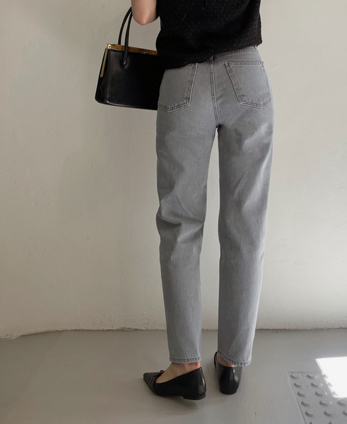 [SLOWAND] # SLOWMADE Land Fog Grey Light Blue Denim Pants