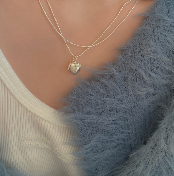 [moat] Lovely Locket Necklace (silver925)