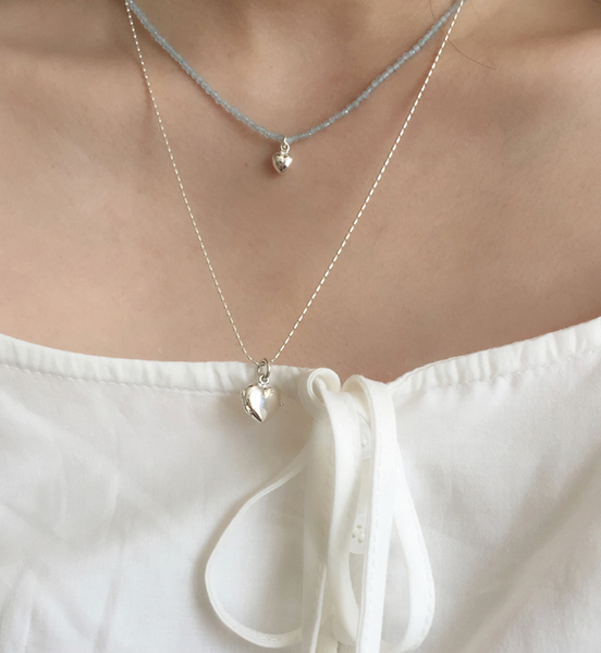 [moat] Lovely Locket Necklace (silver925)