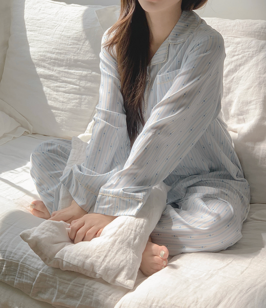 [Juuneedu] Mone Flower Stripe Pyjamas