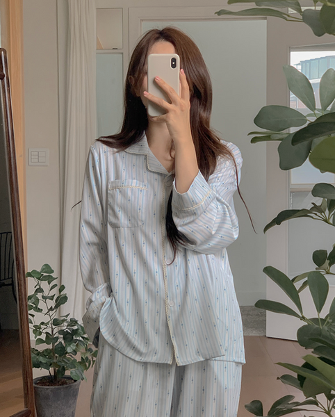 [Juuneedu] Mone Flower Stripe Pyjamas