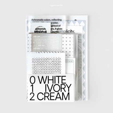 [oab studio] Tone Pack White Sticker Pack