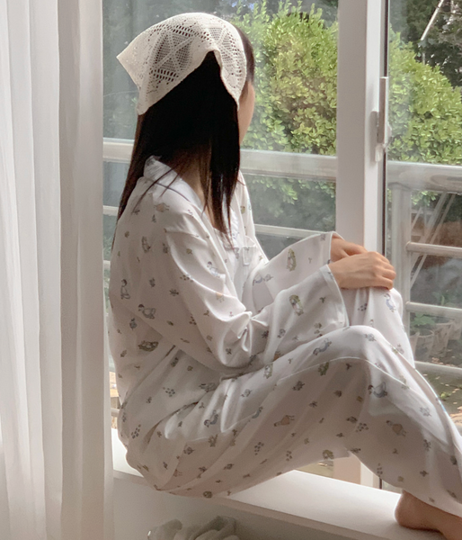 [Juuneedu] BUDDY Long-Sleeved Pyjama Set