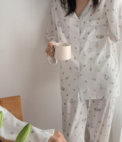 [Juuneedu] BUDDY Long-Sleeved Pyjama Set