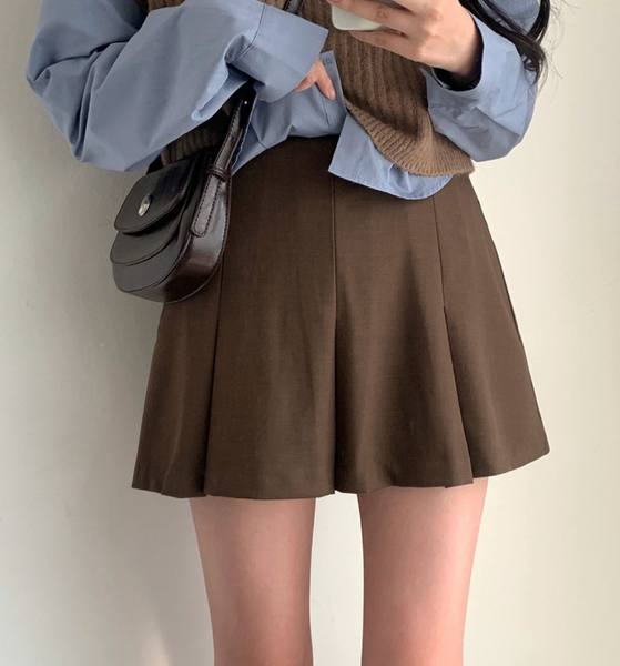 [CREAM CHEESE] More Pleats Mini Skirt