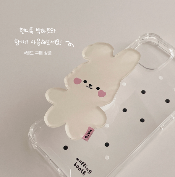 [malling booth] Black Deco Jelly Hard Case