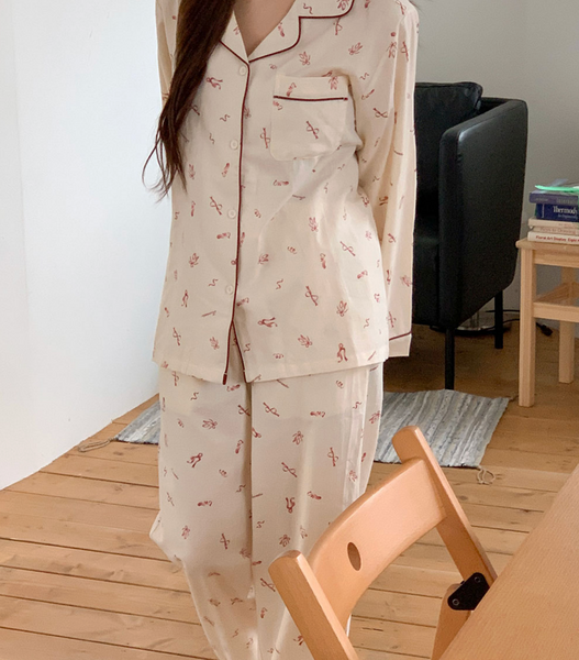 [Juuneedu] Jae Ribbon Pyjama Set