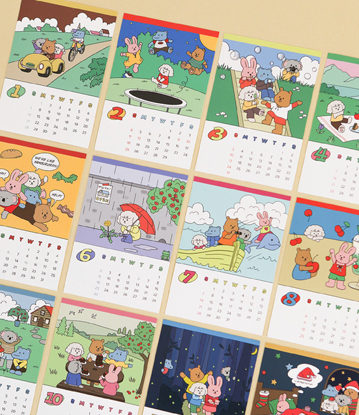 [DAILYLIKE] 2024 My Buddy Mini Calendar